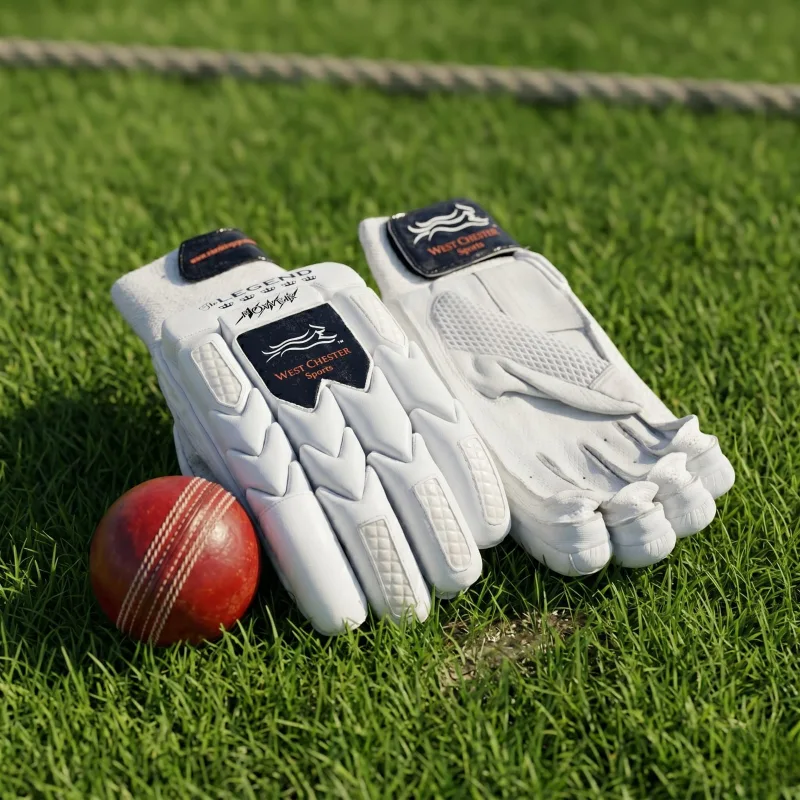 Batting Gloves - Adult Pro White Cut