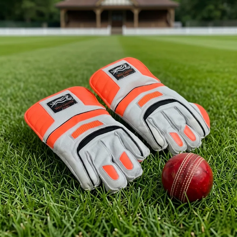 Batting Gloves - Orange Adult - Image 4