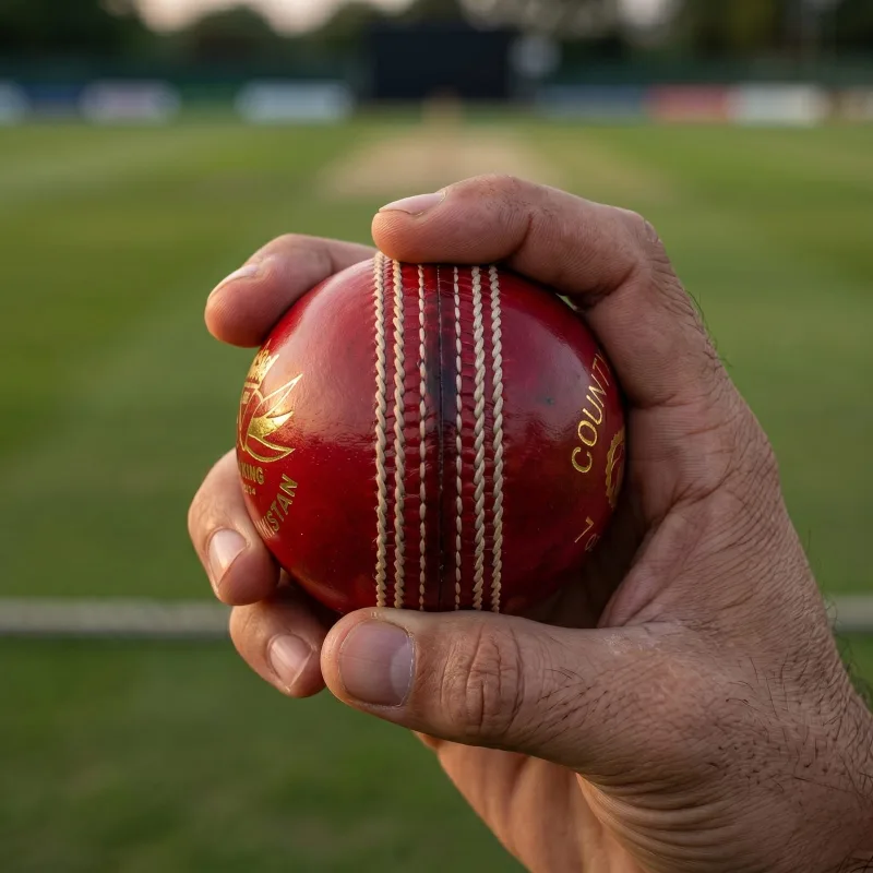 EKS Red Leather Cricket Hard Ball (6 Balls Box) - Image 2