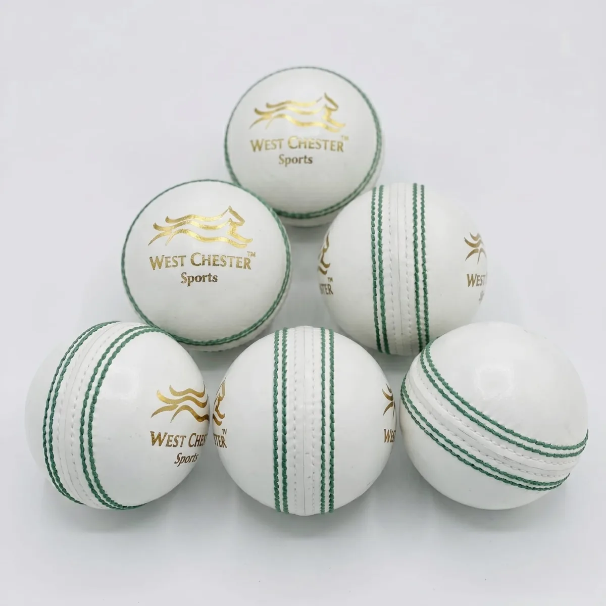 West Chester 4 piece hand made hardball pure leather ball ideal official cricket ball of France cricket ICC 154/156 gsm